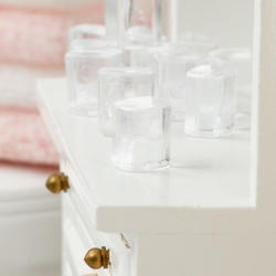 Dollhouse Miniature Clear Petroleum Jelly Jars