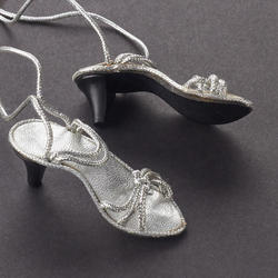 Tallina's Silver High Heel Doll Shoe