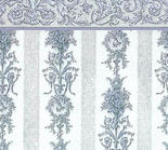 Dollhouse Miniature Blue Symphony Stripe Wallpaper