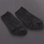 Medium Black Cotton Doll Socks