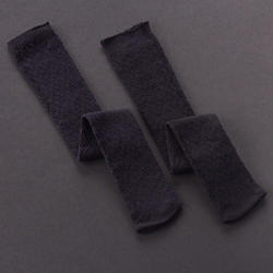 Tallina's Black Lace Diamond Pattern Doll Socks