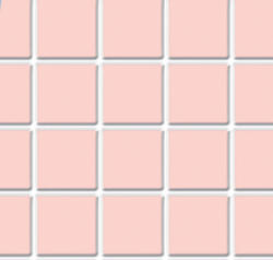 Dollhouse Miniature Pink Square Tile PVC Sheet