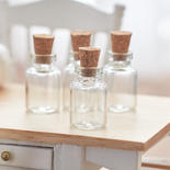 Miniature Glass Jars with Stoppers