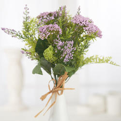 Lavender Artificial Heather and Queen Anne's Lace Bundle