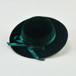 Antina's Green Velvet Doll Hat