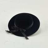 Tallina's Black Velvet Doll Hat