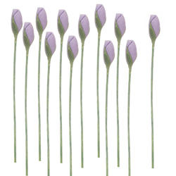 Miniature Lavender Rosebud Stems