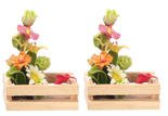 Wooden Flower Box Hand Made Set