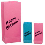 Dollhouse Miniature "Happy Birthday" Gift Bags