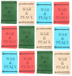 Bulk Lot of 500 Dollhouse Miniature War and Peace Books