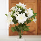 Cream and White Artificial Clematis and Stephanotis Bush