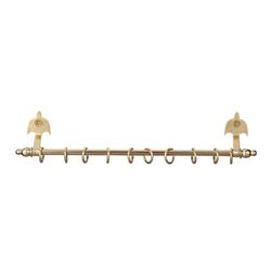 Dollhouse Miniature Gold Expanding Curtain Rod with Hardware
