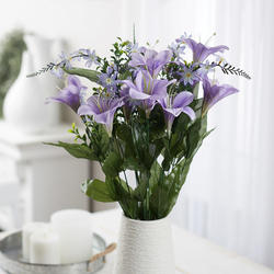 Lavender Artificial Lily and Daisy Bush