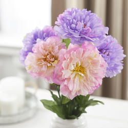 Lavender and Pink Artificial Peony Bush