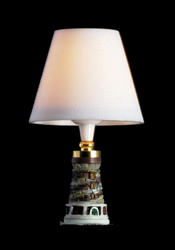 Dollhouse Miniature 12V Lighthouse Table Lamp