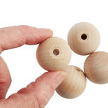Bulk Unfinished Wood Round Beads