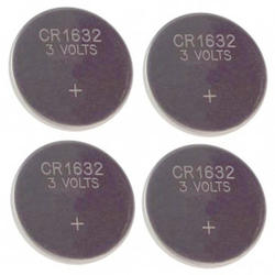 Pack of 4 Spare CR1632 Batteries for SBLED and BLED Dolls House Battery Lights 
