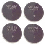Lithium Batteries CR1632 Four Pack