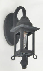 Dollhouse Miniature Black Coach Lamp Sconce