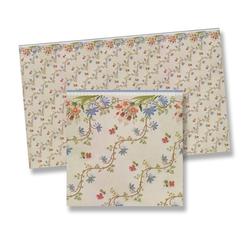 Dollhouse Miniature Country Floral Wallpaper