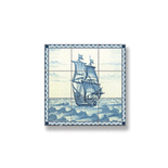 Dollhouse Miniature Ship Picture Mosaic Tile Sheet