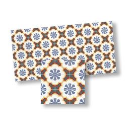 Dollhouse Miniature Blue Mosaic Floor Tile Sheet