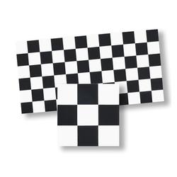 Dollhouse Miniature Black and White Square Mosaic Tile