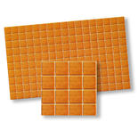 Dollhouse Miniature Plain Orange Wall Tiles