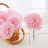 Large Pink Artificial Carnation Picks