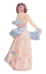 Dollhouse Miniature Emma Statue
