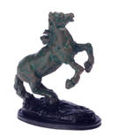 Dollhouse Miniature Bronzed Horse Statue