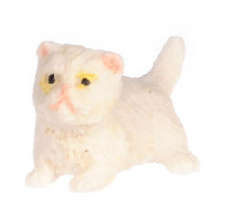 Dollhouse Miniature White Persian Kitten