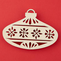 Unfinished Wood Christmas Ornament Cutout