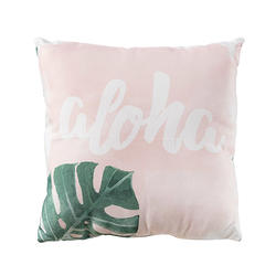 Decorative 'Aloha' Palm Leaf Pillow