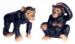 Dollhouse Miniature Chimpanzees