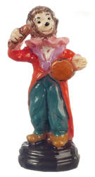 Dollhouse Miniature Monkey with Drum Figurine