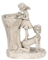 Dollhouse Miniature Gray Children Drinking Fountains
