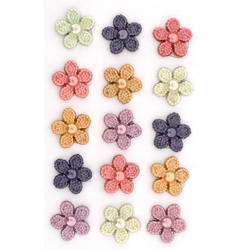 Dress It Up Pearl Flower Buttons