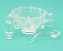 Dollhouse Miniature Punch Bowl Set