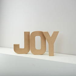 Paper Mache "JOY" Word Set