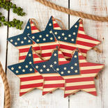 Americana Flag Star Ornaments