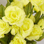 Soft Yellow Artificial Rose Sprays