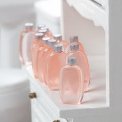 Dollhouse Miniature Pink Body Lotion Bottles