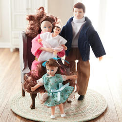 Modern Miniature Dollhouse Family