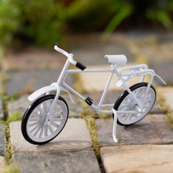 Miniature Small White Bicycle