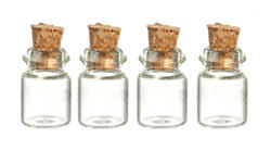 Miniature Empty Glass Jars with Corks