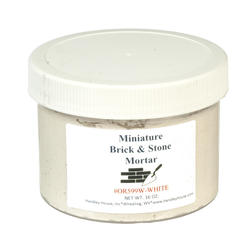 Miniature Brick and Stone White Mortar