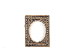 Miniature Antique Brass Oval Frames
