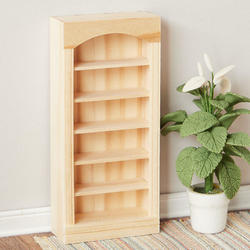 Details about   Dollhouse Miniature Tall Bookcase Shop Shelves1:12 Scale Furniture Unpainted 