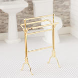 Dollhouse Miniature Brass Quilt Rack